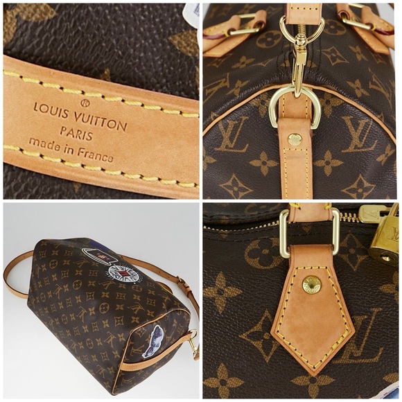 😍LIMITED EDITION LOUIS VUITTON Monogram Canvas World Tour Speedy Bandouliere 30 - Picture 5 of 15